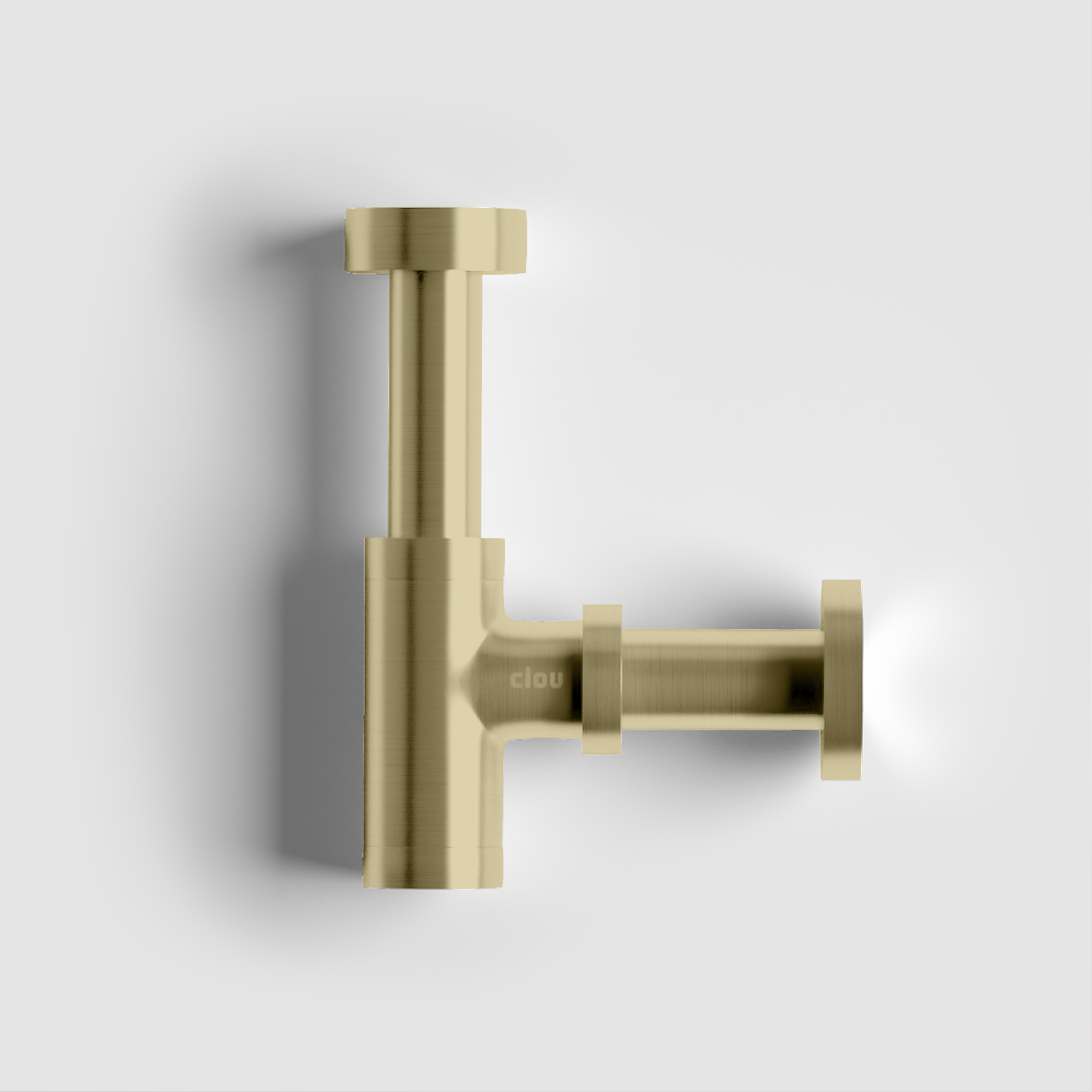 Clou Mini Suk fonteinsifon, goud geborsteld PVD, voor fonteintjes